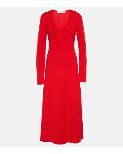 Dorothee Schumacher Modern Statements Knitted Midi Dress - Red