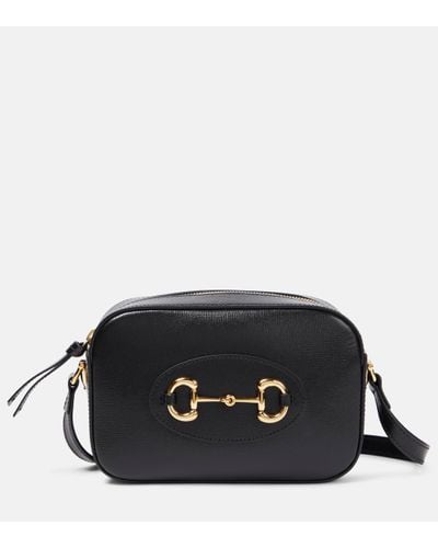 Gucci 1955 Horsebit Leather Cross-body Bag - Black