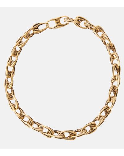 Khaite Collar Olivia chapado en oro de 18 ct - Metálico