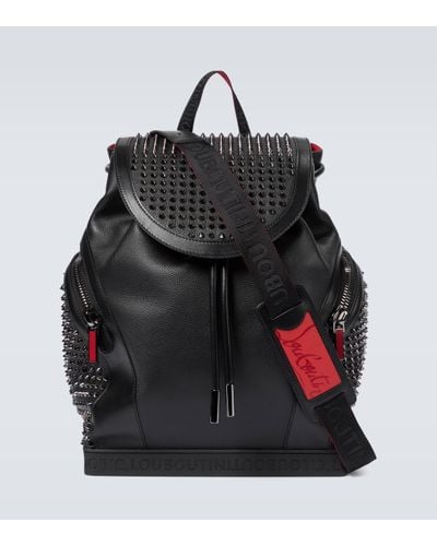 Christian Louboutin Explorafunk Studded Leather Backpack - Black