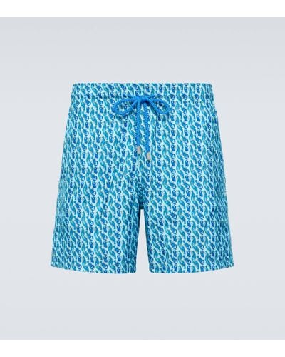 Vilebrequin Mahina Printed Swim Shorts - Blue