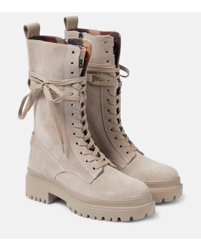 Bogner Chesa Alpina Suede Ankle Boots - Natural