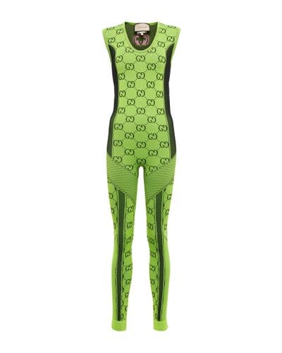 Gucci Logo Jacquard Bodysuit - Green