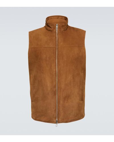 Suede Waistcoats and gilets for Men | Lyst