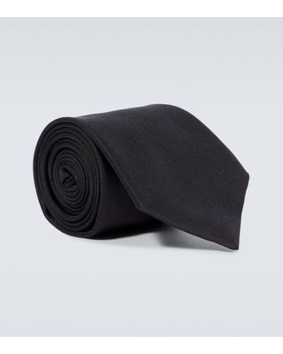 Giorgio Armani Cravate en soie - Noir