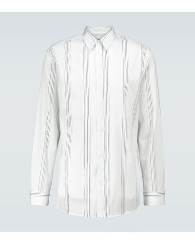 Gabriela Hearst Quevedo Striped Cotton Shirt - White