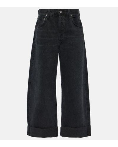 Citizens of Humanity High-Rise Wide-Leg Jeans Ayla - Blau