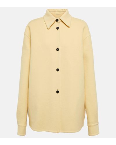 Jil Sander Wool-blend Shirt Jacket - Natural