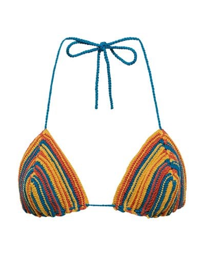 Tropic of C Praia Crochet Bikini Top - Multicolour