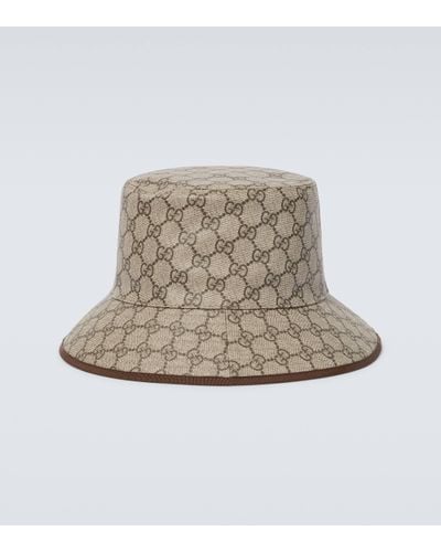 Gucci GG Supreme Tender Bucket Hat - Natural
