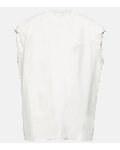The Attico T-shirt Laurie en coton - Blanc
