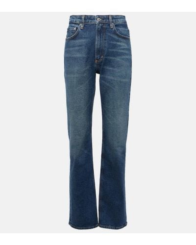 Citizens of Humanity Mid-Rise Straight Jeans Zurie - Blau