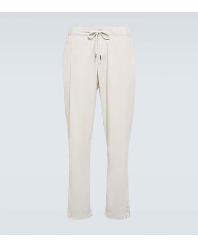 Herno Straight Technical Pants - Natural