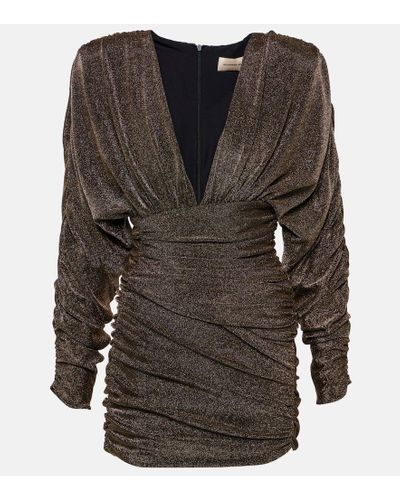 Alexandre Vauthier Ruched Minidress - Metallic