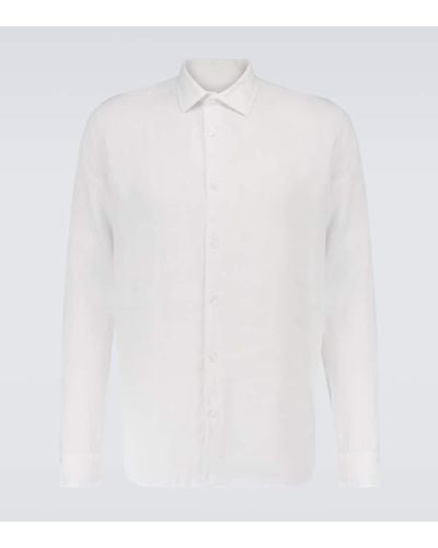 Orlebar Brown Camisa Giles de lino - Blanco