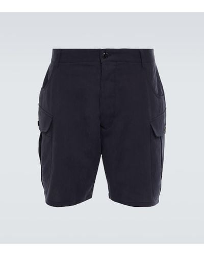 Giorgio Armani Shorts aus Leinen - Blau