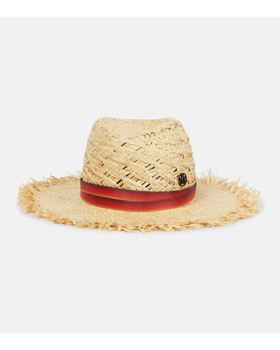 Maison Michel Virginie Raffia Panama Hat - Natural