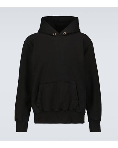 Les Tien Hooded Cotton Sweatshirt - Black