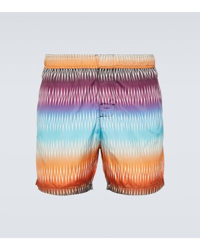 Missoni Zig-zag Swim Trunks - Blue