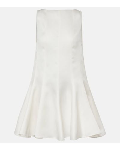 Khaite Mags Silk Minidress - White