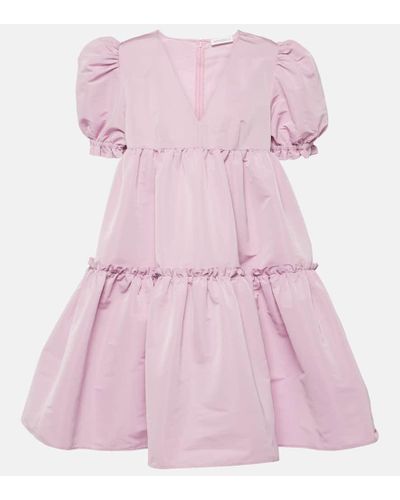 Nina Ricci Gathered Tiered Minidress - Pink