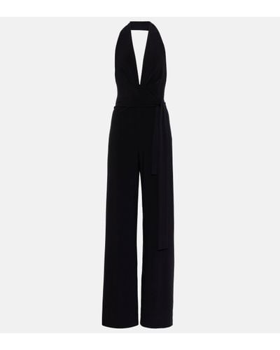 Norma Kamali Halterneck Jersey Jumpsuit - Black