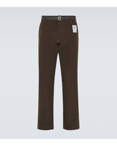 Satisfy Technical Straight Trousers - Brown