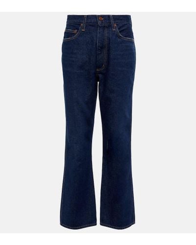 Agolde Pinch Waist High-rise Straight Jeans - Blue