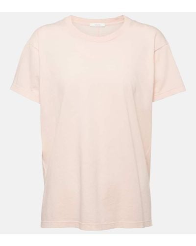 The Row Camiseta Blaine de jersey de algodon - Rosa