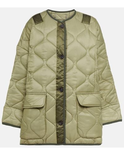 Frankie Shop Teddy Oversized Quilted Jacket - Green