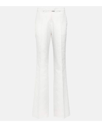 Etro Pantalones en mezcla de algodon jacquard - Blanco
