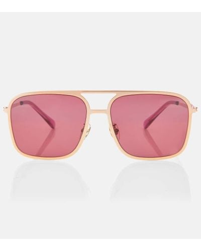 Stella McCartney Eckige Sonnenbrille - Pink