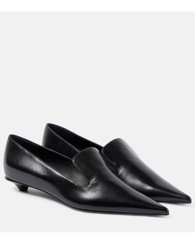 Proenza Schouler Point 25 Leather Court Shoes - Black