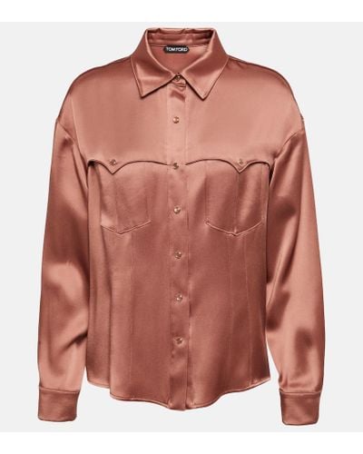 Tom Ford Satin Shirt - Pink