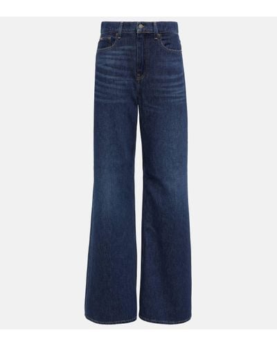 Polo Ralph Lauren Jean ample a taille haute - Bleu