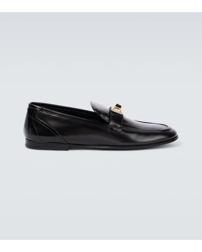 Dolce & Gabbana Patent Leather Loafers - Black