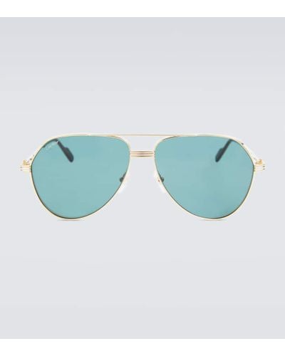 Cartier Aviator-Sonnenbrille - Blau