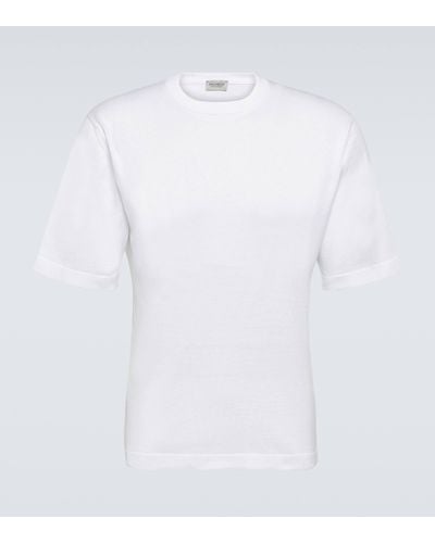 John Smedley T-shirt Tindall en coton - Blanc
