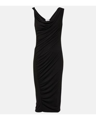 Velvet Fifi Jersey Midi Dress - Black