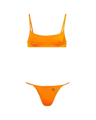 Dolce & Gabbana Bikini a logo - Orange