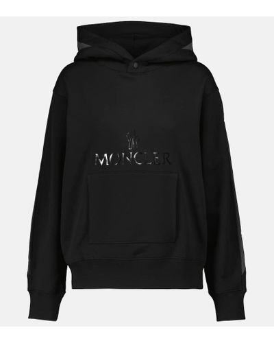 Moncler Hoodie aus Baumwolle - Schwarz