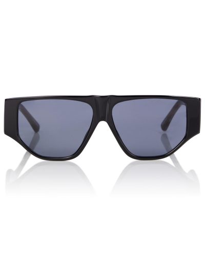 The Attico X Linda Farrow Ivan Flat-brow Sunglasses - Blue