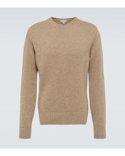 Sunspel Cashmere Sweater - Natural