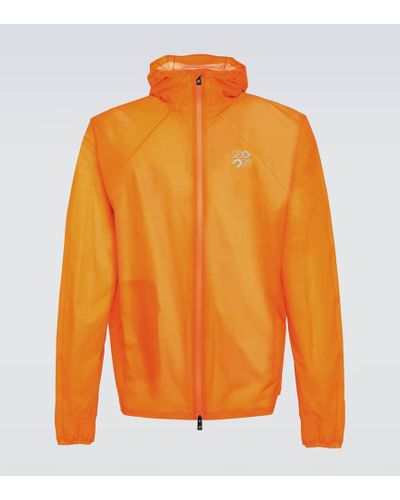 Loewe X On chaqueta tecnica Ultra con logo - Naranja