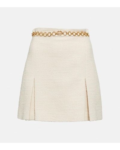 Gucci Boucle Miniskirt - Natural