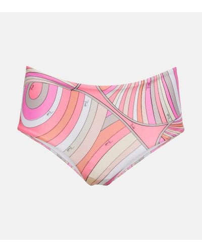 Emilio Pucci Bedrucktes Bikini-Hoeschen - Pink