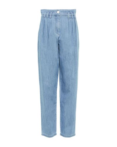 See By Chloé High-Rise Tapered Jeans - Blau