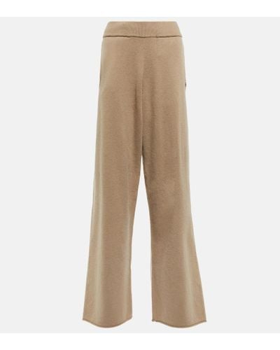 Extreme Cashmere N°258 Zubon Light Wide-leg Cashmere Pants - Natural