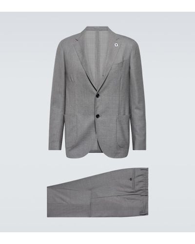 Lardini Traje de lana - Gris