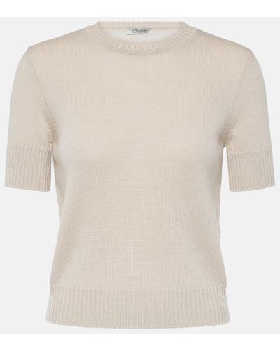 Max Mara Pullover Berge in lana - Bianco